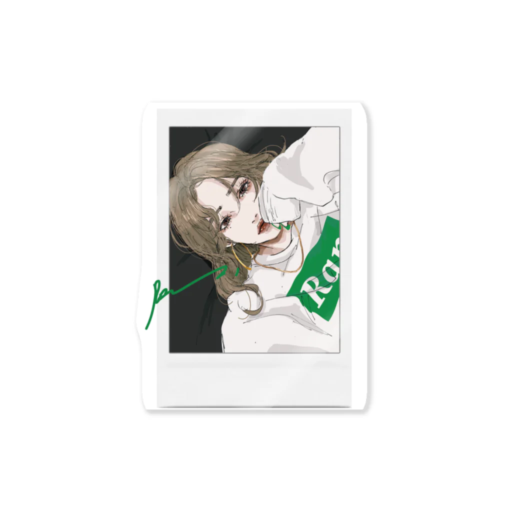 Ran.のpersistent love【green】 Sticker