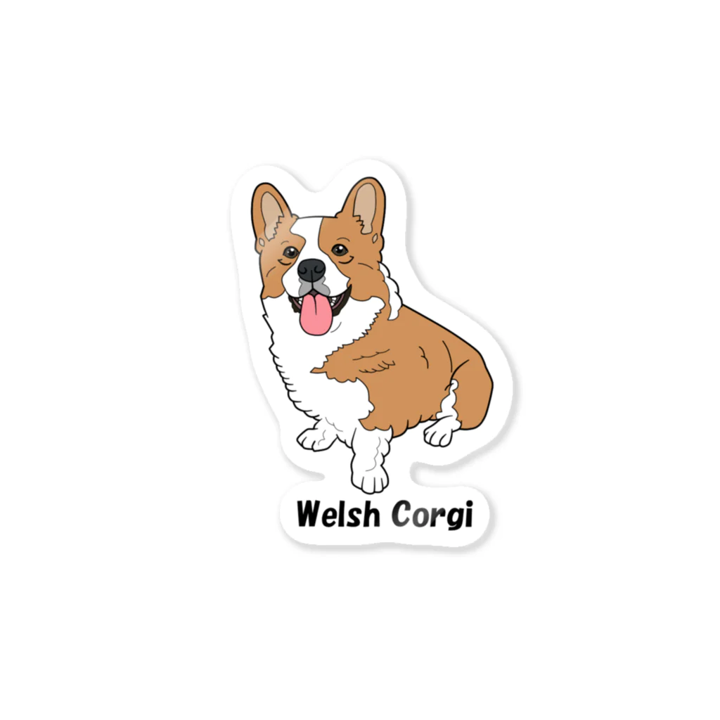 cheluseeのWelsh Corgi ステッカー