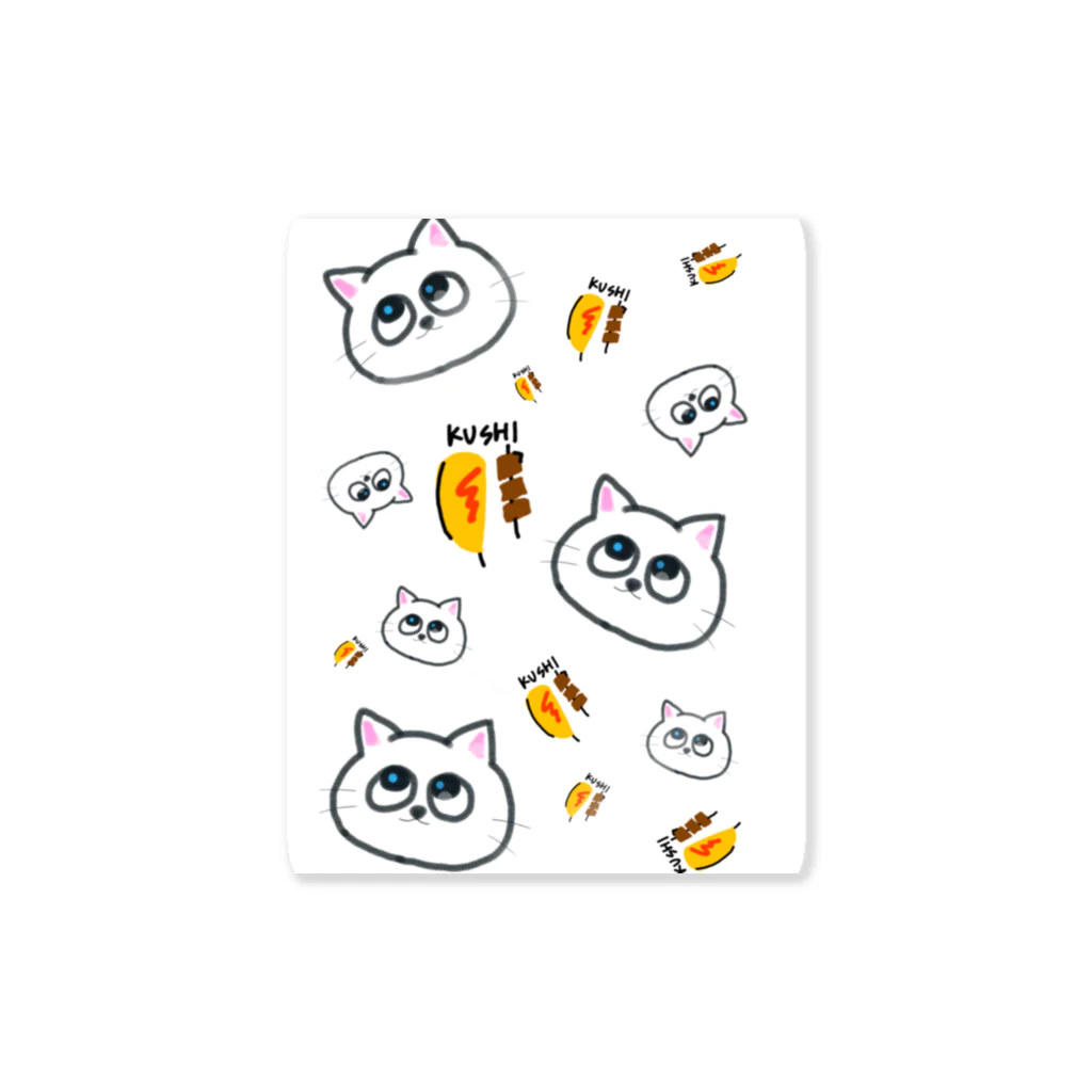 しらゆき えなのｽﾀｸﾞﾙ猫(ミニシリーズ) Sticker