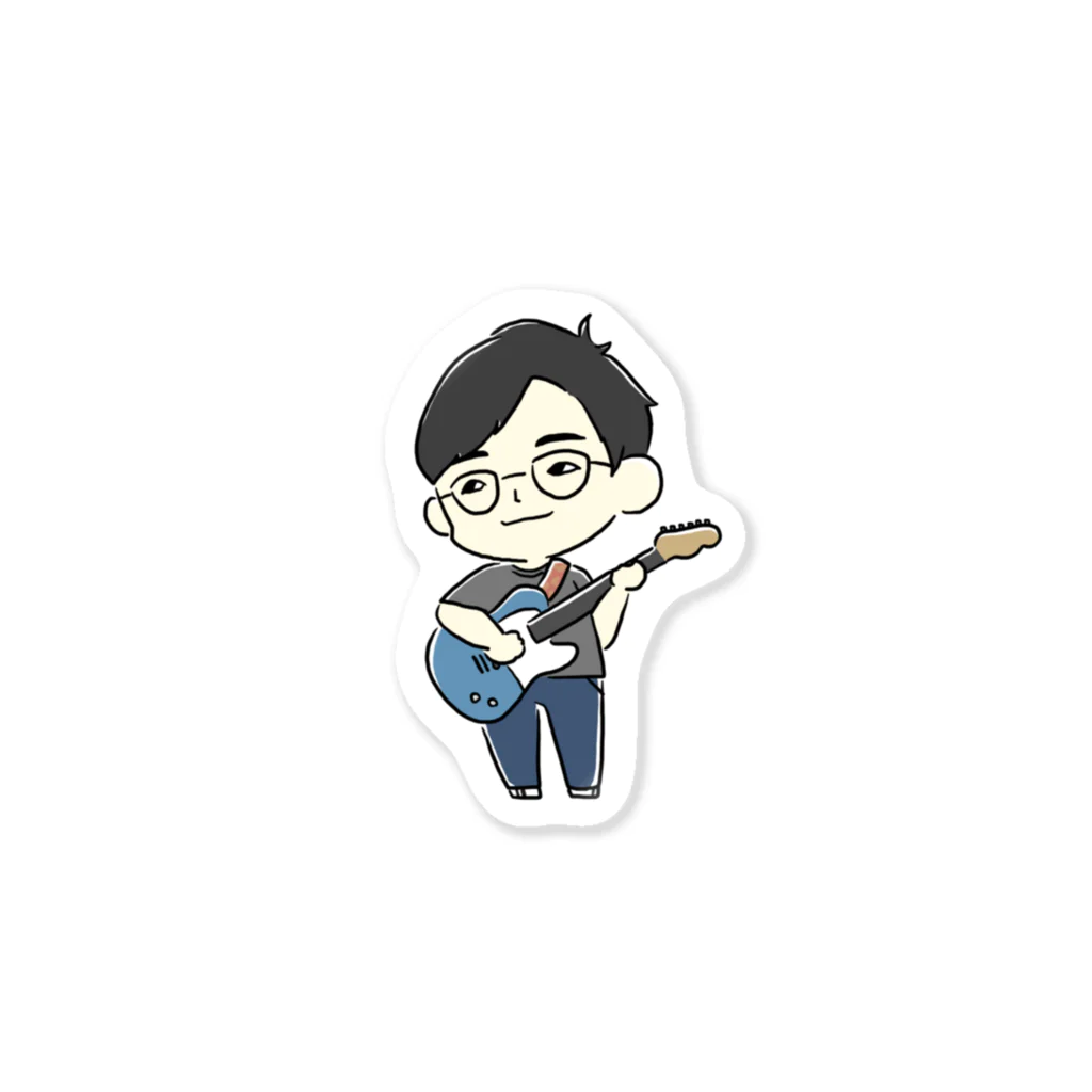 cat's pawのギター男子（エレキギター） Sticker