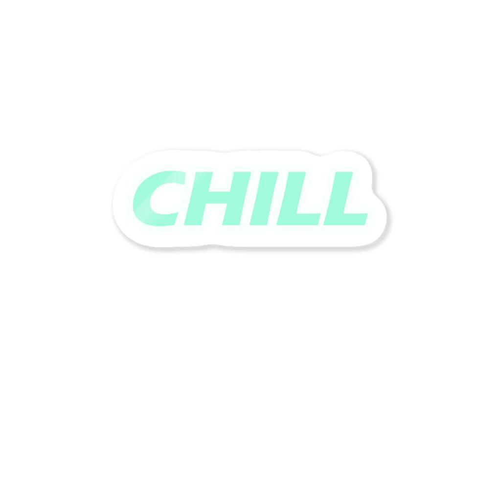 灰色商店のCHILL ステッカー