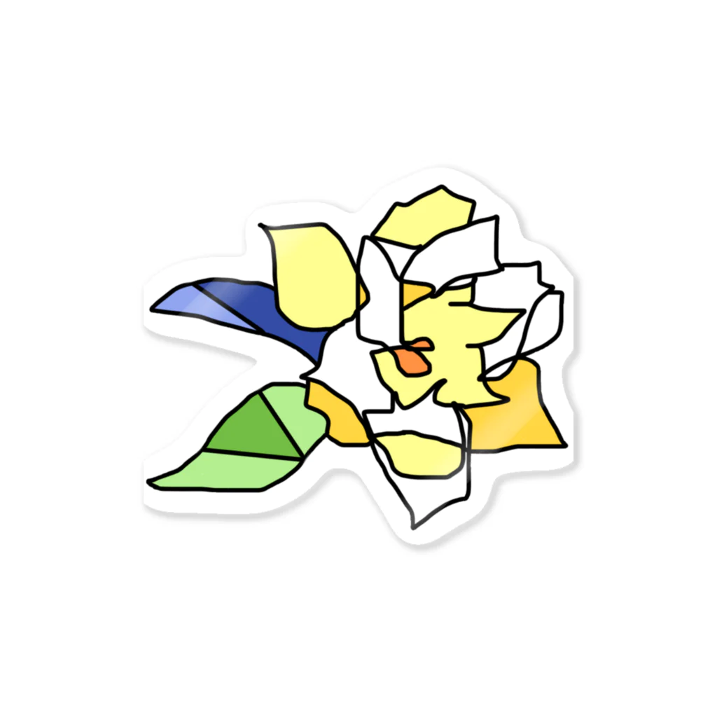 フルツの6/30 誕生花「クチナシ」 Sticker