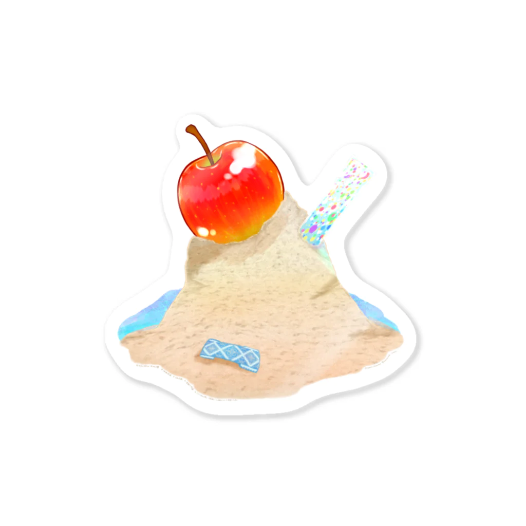 綾錦工房 りこりすの砂山のりんご Sticker
