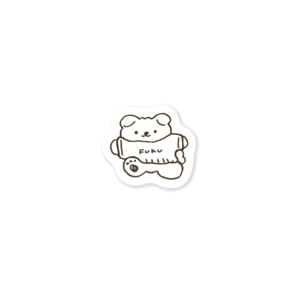 moguのFUKUわんこ Sticker