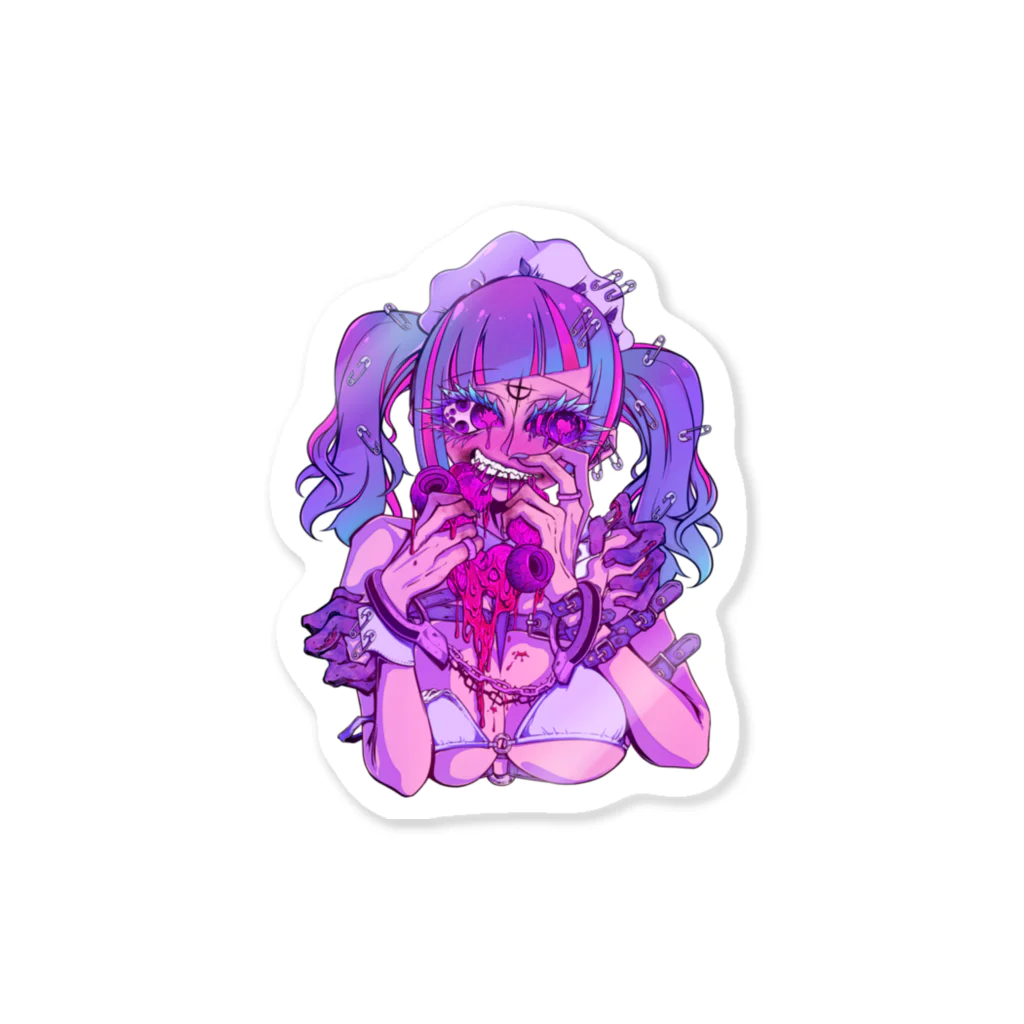 エゴイスト乙女のもぐもぐ　シンプルver Sticker