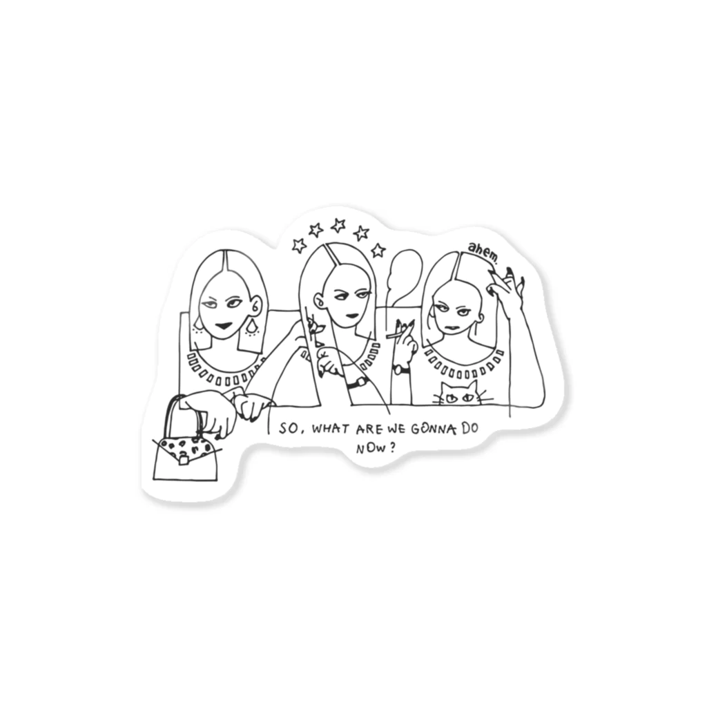 fudgeillustrationのgirls Sticker