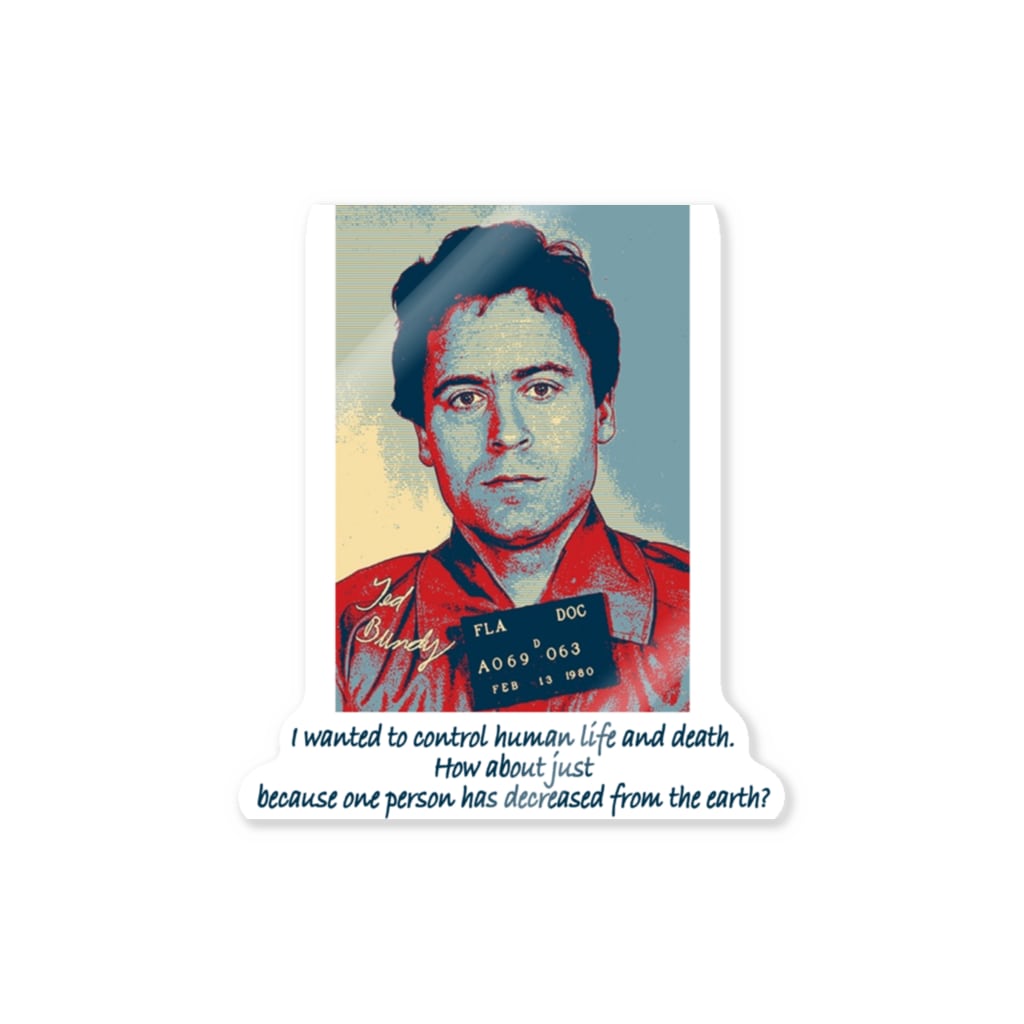  TheUnknownMythのシリアルキラー：テッド・バンディ_A_YWC Sticker