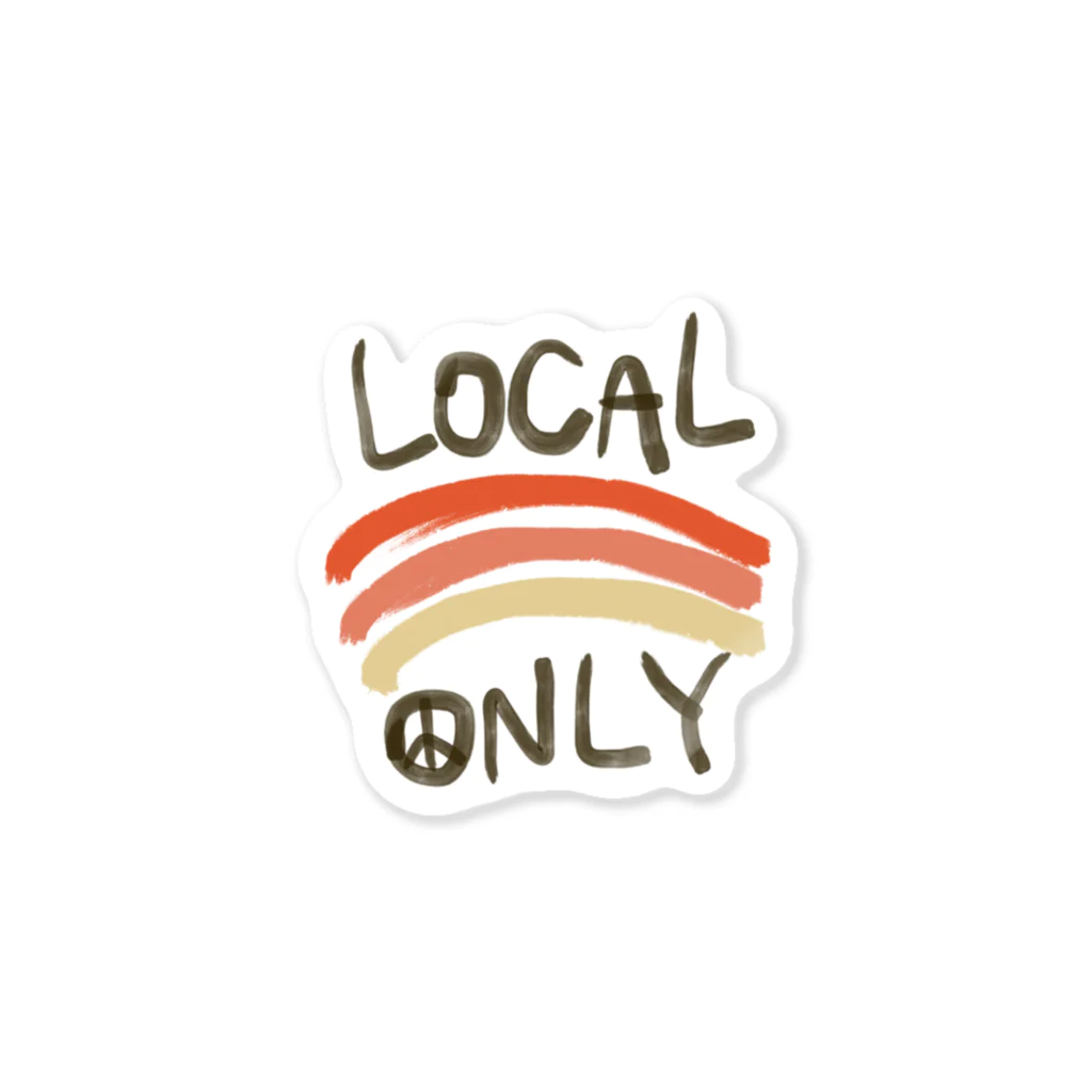 MOKU honoluluのlocal only  Sticker