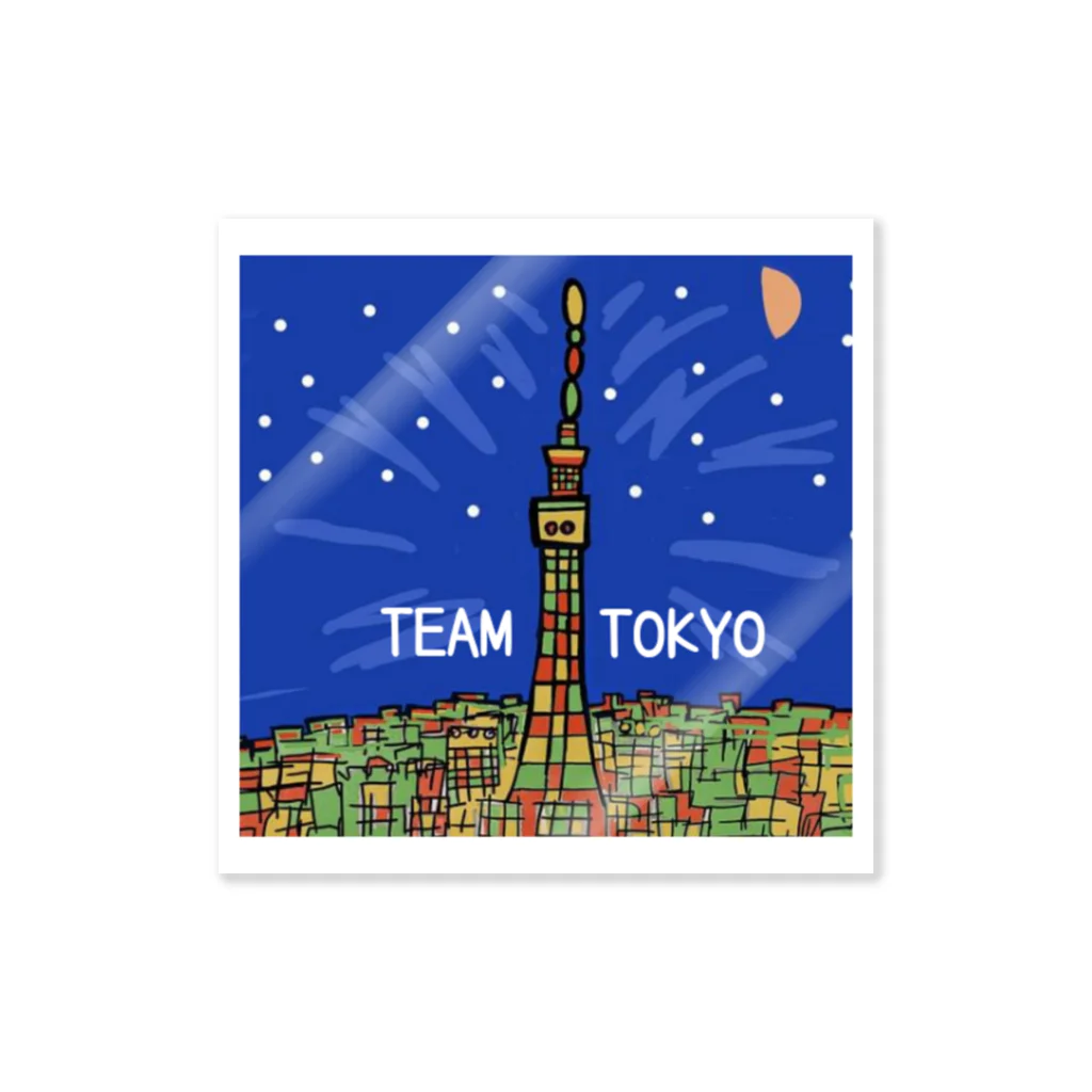 YellowSeed　by　MackPicasso　　のTEAM TOKYO ステッカー