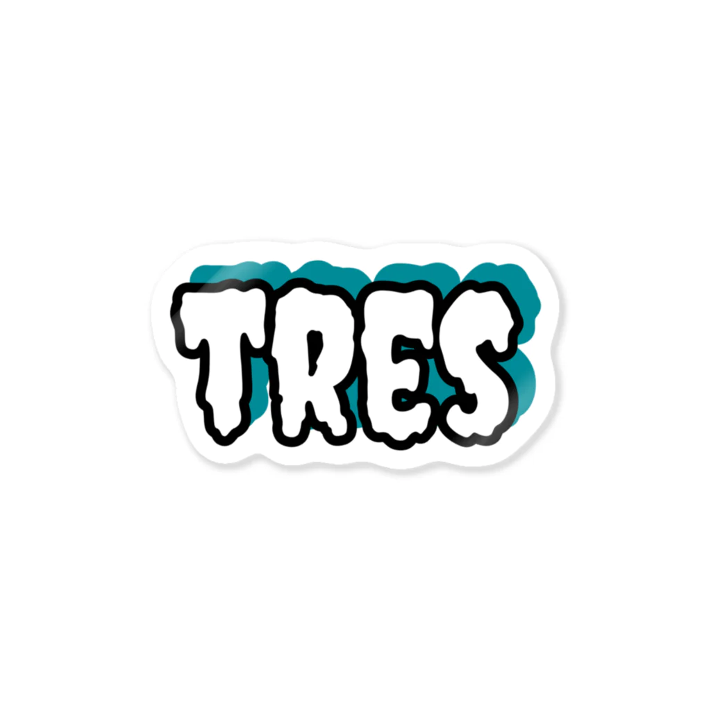 TRESのTRES logo ステッカー