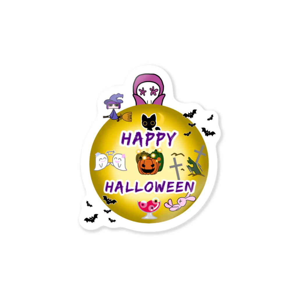 A33のハロウィン　魔女のwitchanとなかまたち Sticker