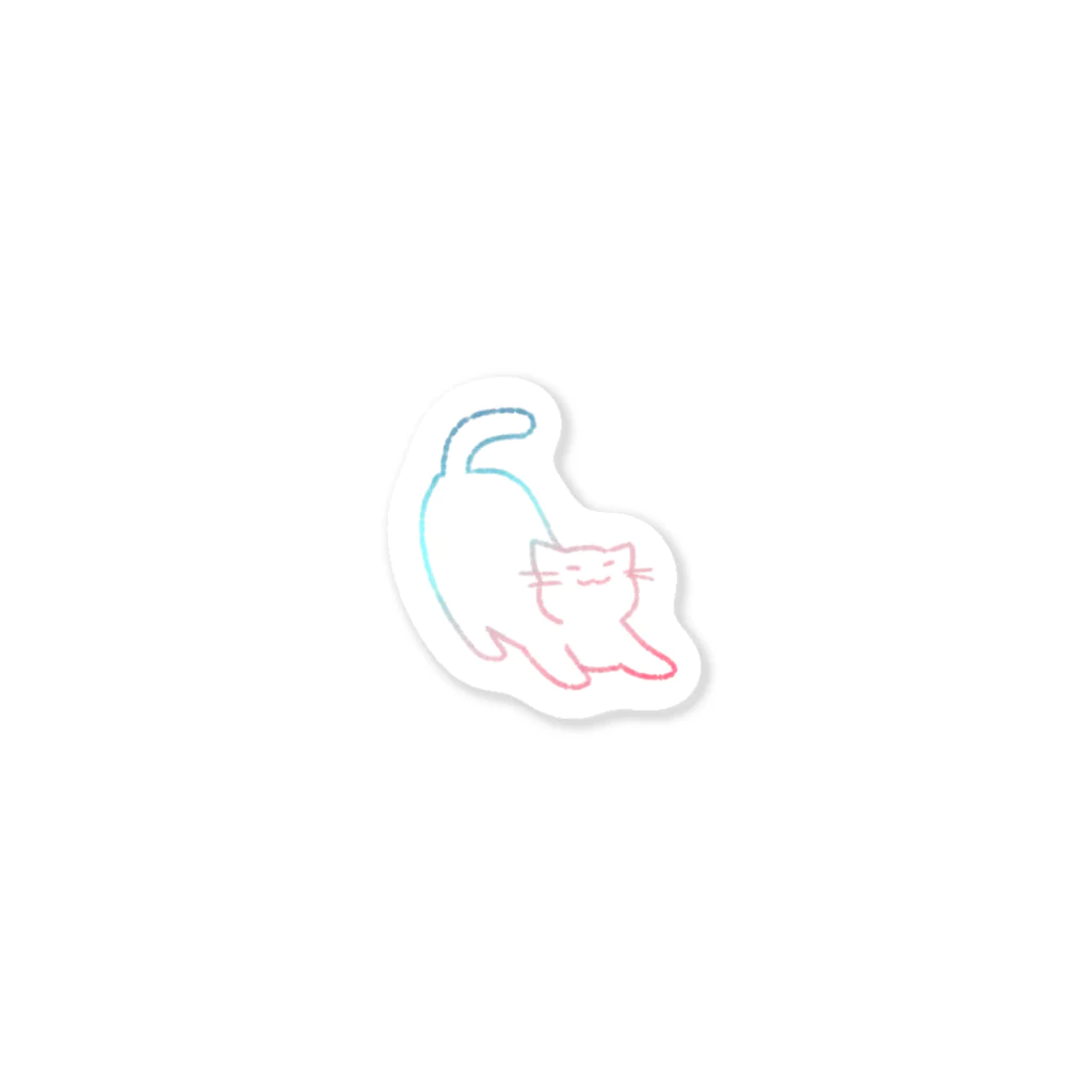 らくだの伸びるねこ Sticker