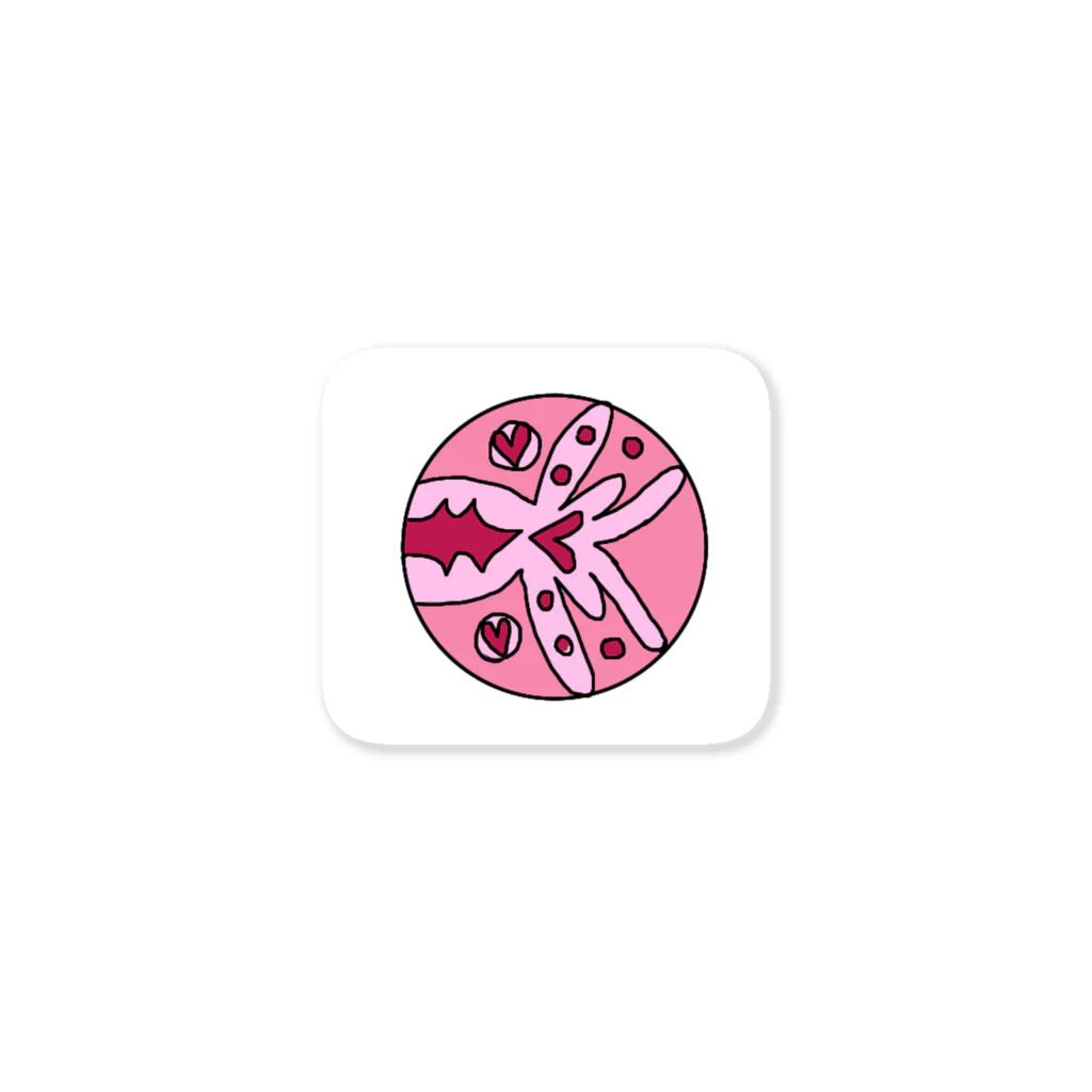 koamaのpink fish Sticker