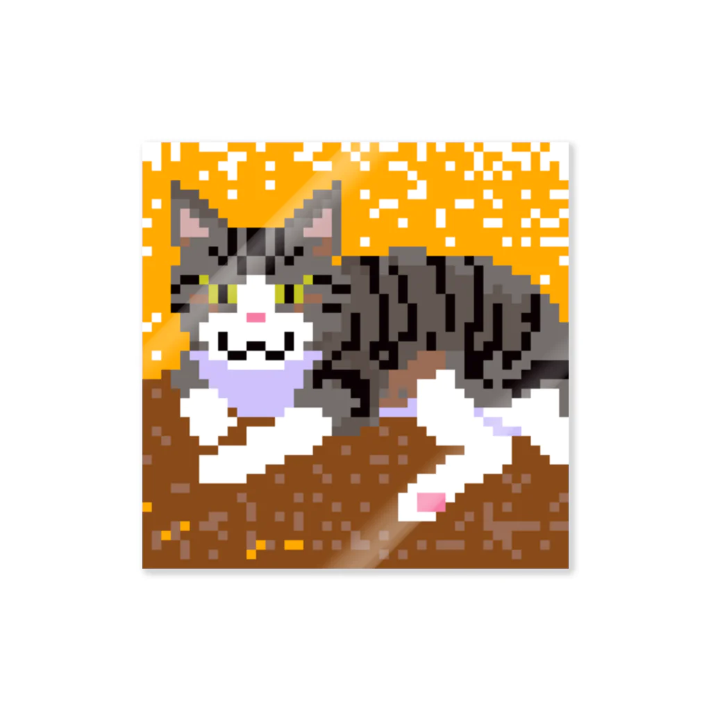 shabushabuのあのしゃぶちをドット絵で描きました ステッカー