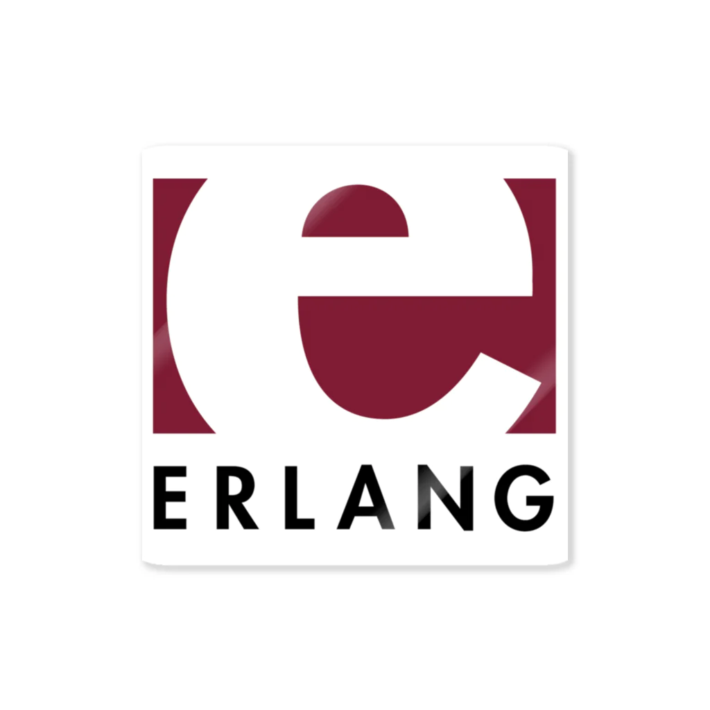 Erlang and Elixir shop by KRPEOのErlang logo ステッカー