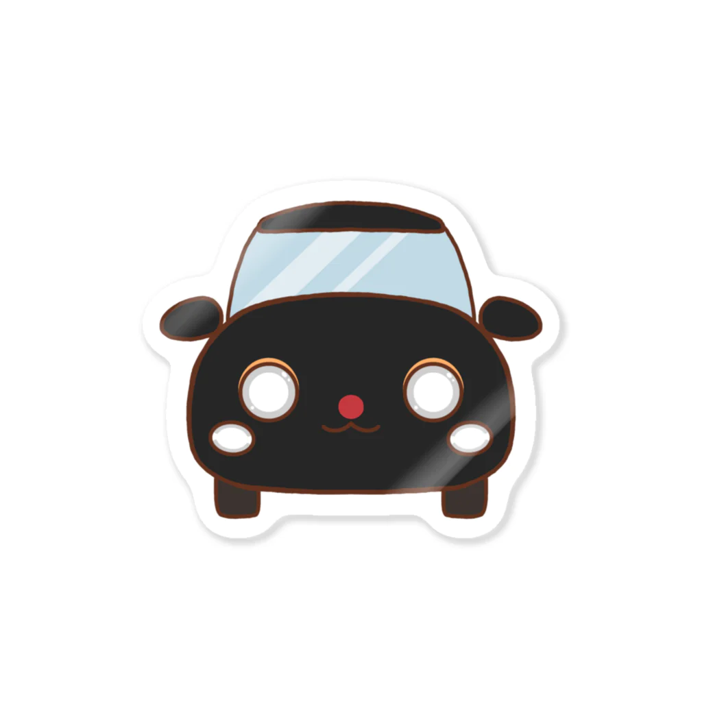 梨農園🍐のFIAT500ブラック Sticker