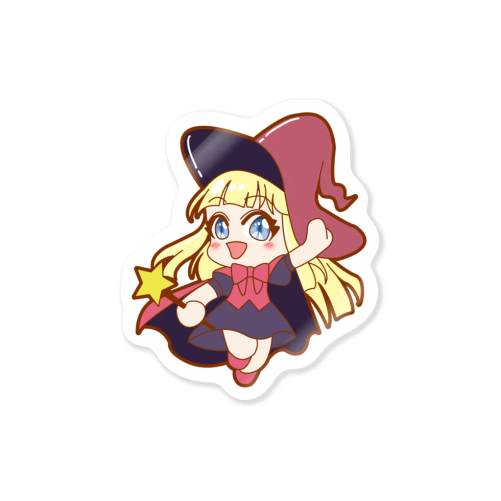 はりねずこのイラストの魔女っ子サリー Sticker