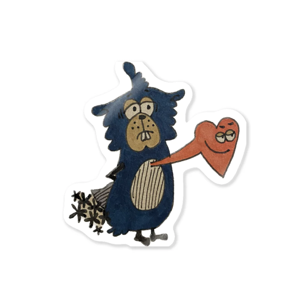 lune_herronのシャイッピー Sticker