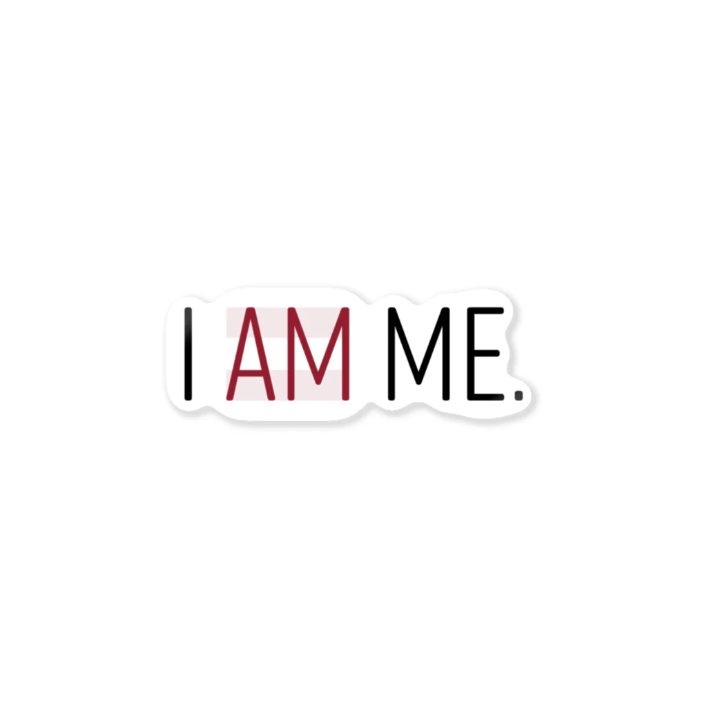 grayish black houseのI AM ME. Sticker