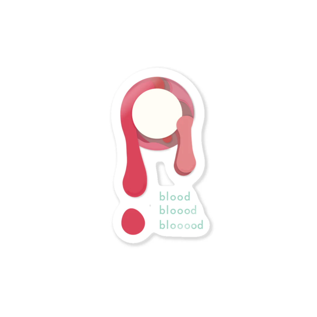 dacca designのblooooooooooood Sticker