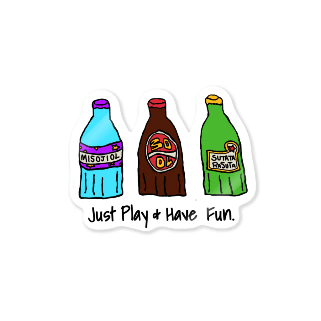 3OOLのJust play & Have fun Sticker