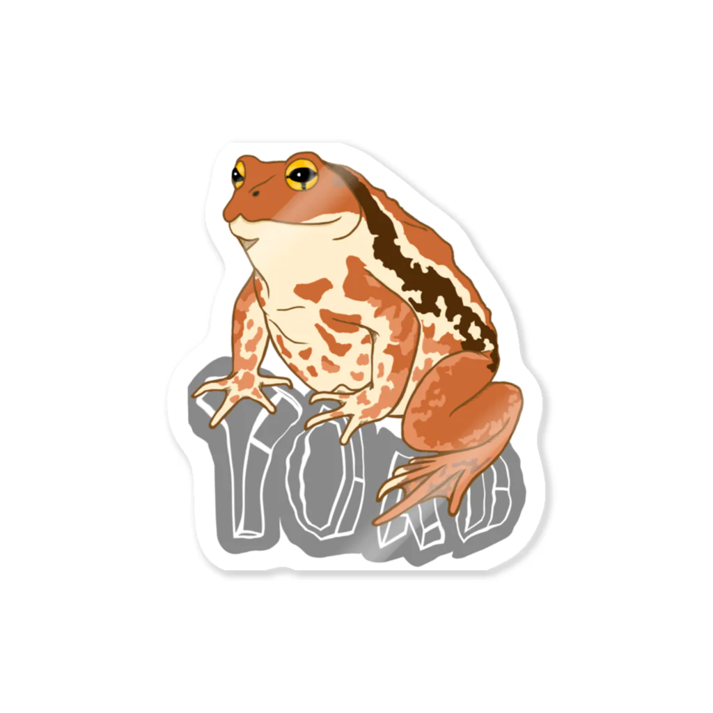 LalaHangeulのTOAD (ヒキガエル) 英字バージョン Sticker