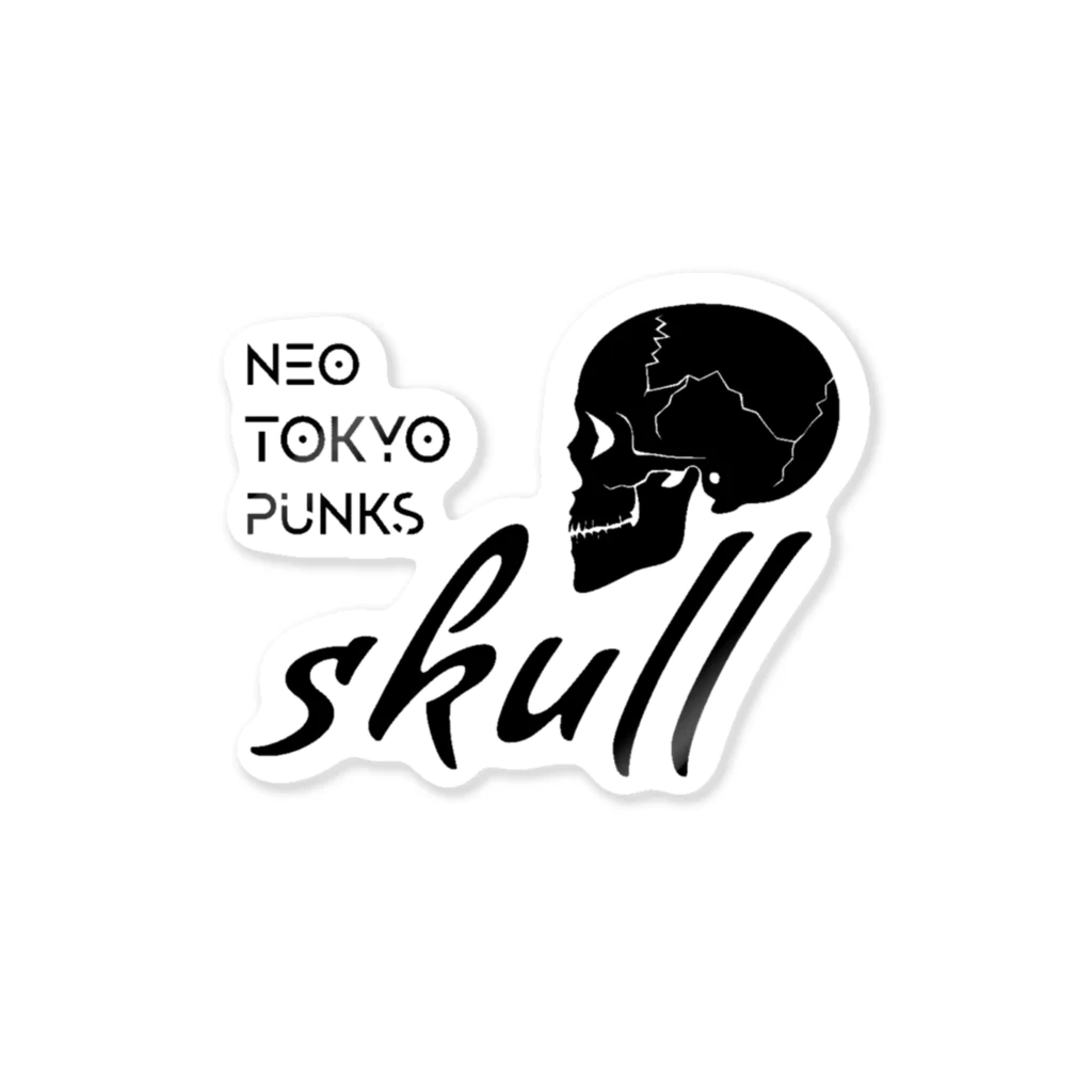 NTP SKULL GUILDのNeoTokyoPunks SKULLギルド ステッカー