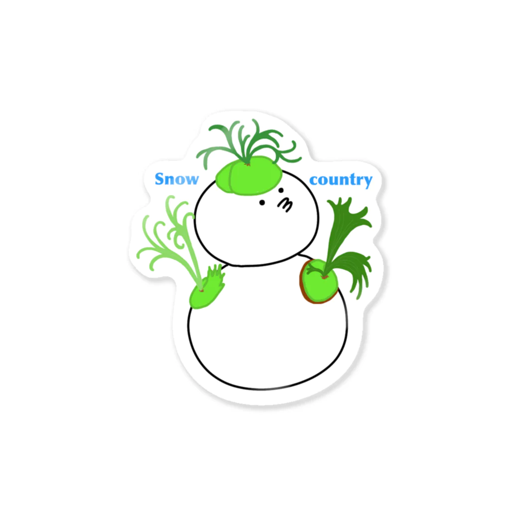 pikatti_yukiguniのピカッチ雪国オリジナルキャラクター（ビカダルマ） Sticker