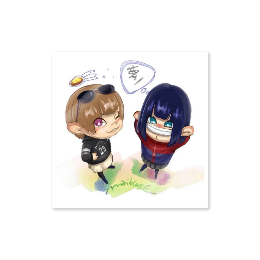 合同会社ＡＧＡＲＩＥの加瀬ちゃん＆まりにゃん Sticker