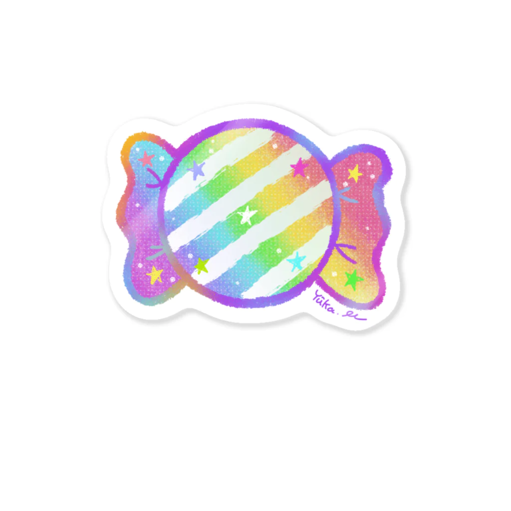 前田悠花｜イラストレーターの★虹色キャンディ★ Sticker