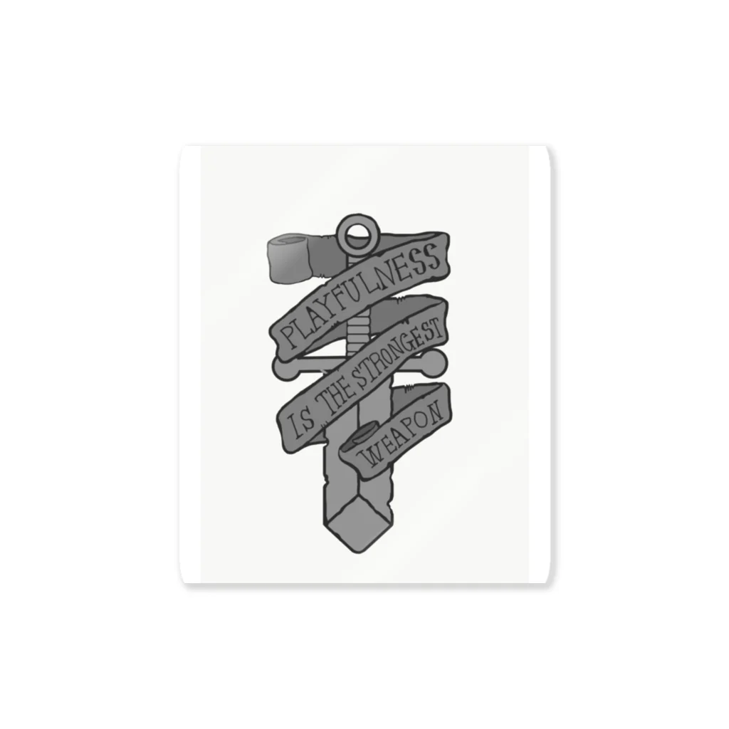 funnyartworksのsword & ribbon Sticker