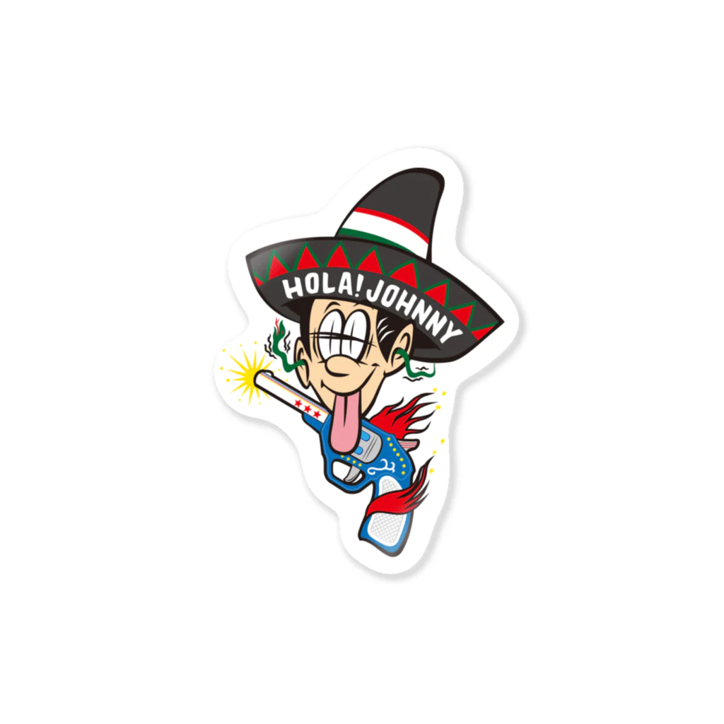 ジョニーくんのHOLA!  JOHNNY with TOY GUN Sticker