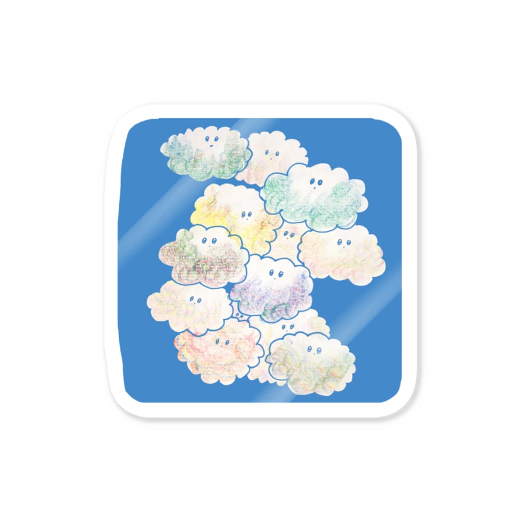 もくもく 雲 Moeko イラスト Yasaimoekoillustrations のステッカー通販 Suzuri スズリ もくもく 雲 Moeko イラスト Yasaimoekoillustrations のステッカー通販 Suzuri スズリ