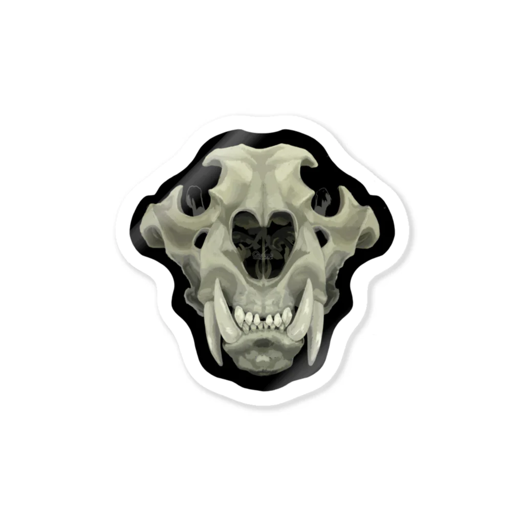 IKACHIの虎の骨-改 Sticker