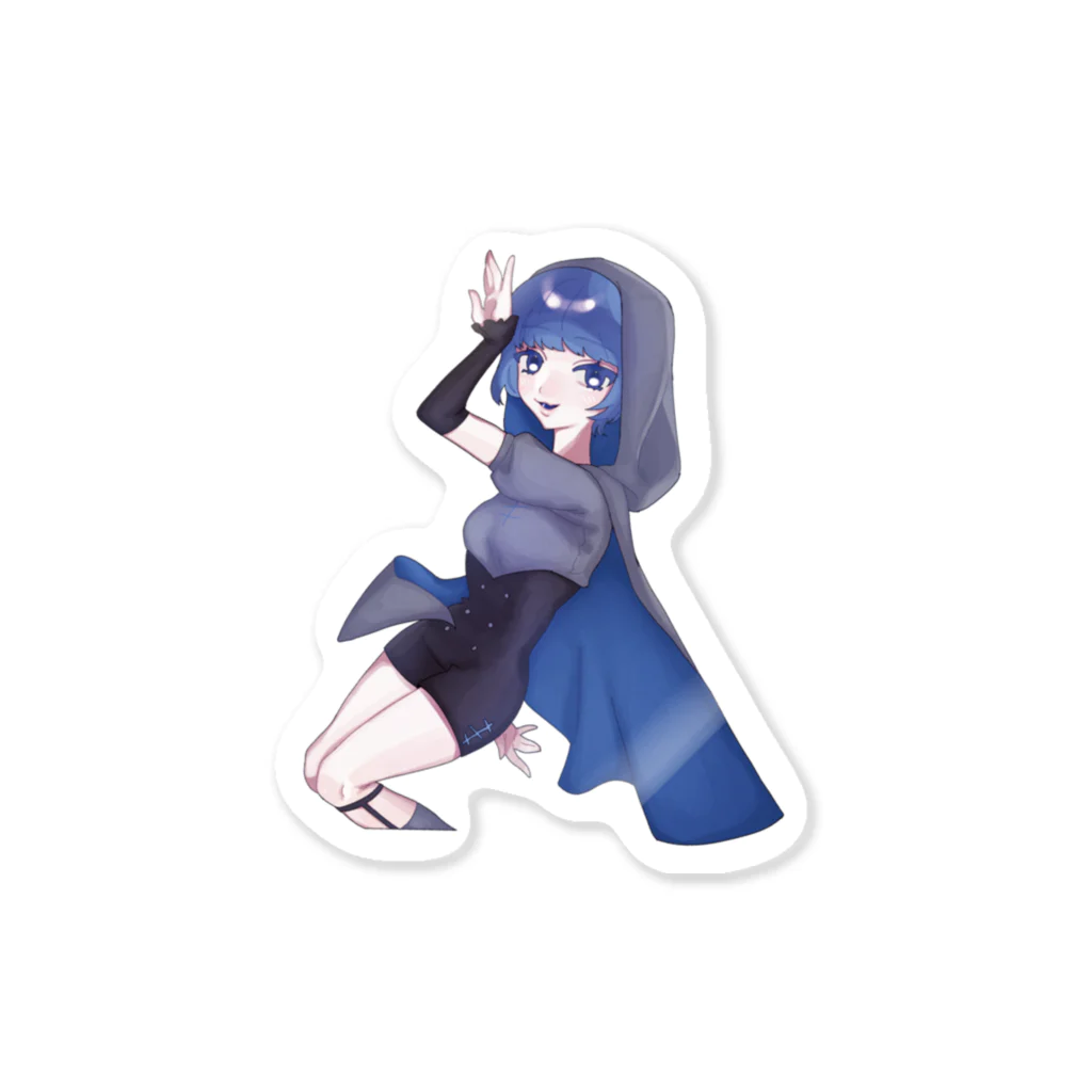 ∞lette OFFICIAL STOREの青千夏 Sticker