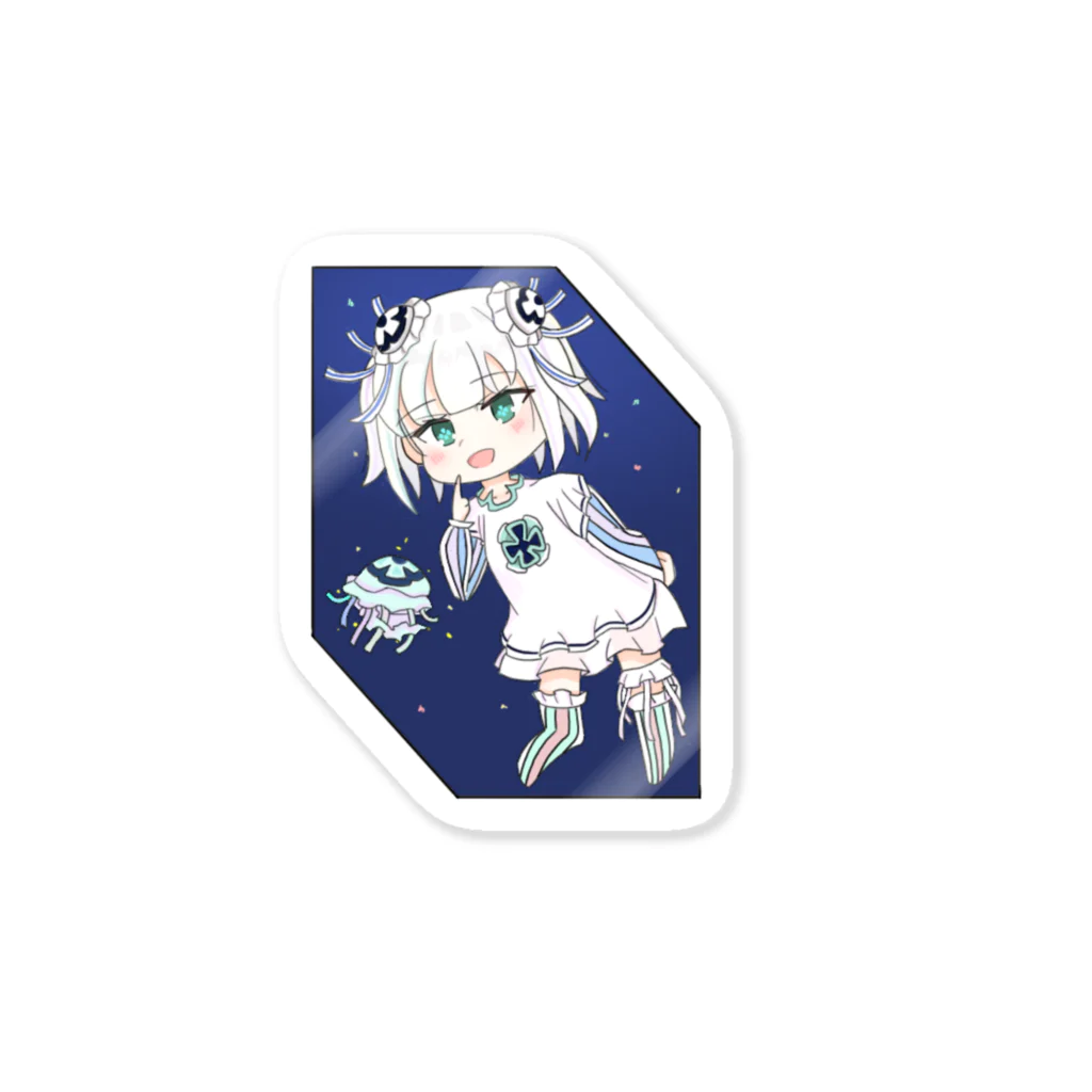 ILC1_tobifes-storeのクラゲのフィーラちゃん Sticker