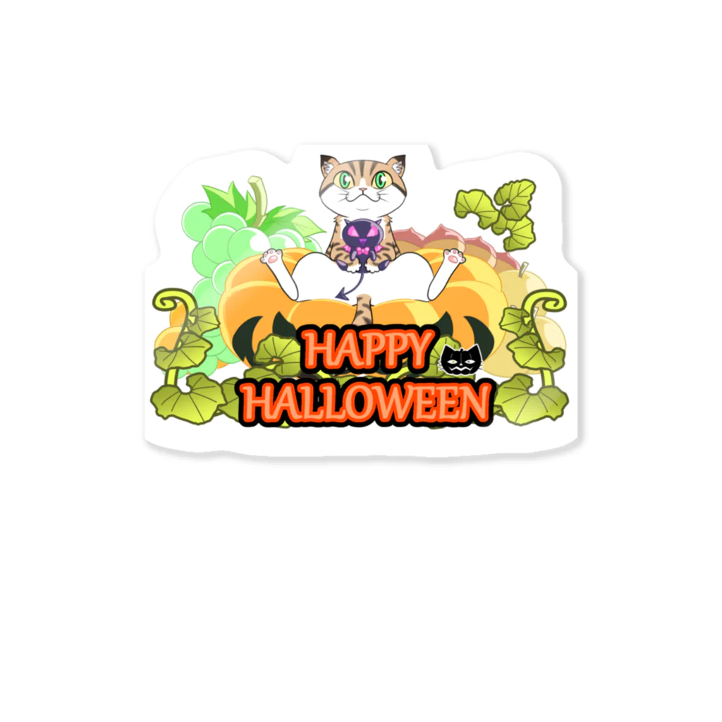 アルカナマイル SUZURI店 (高橋マイル)元ネコマイル店のねこハロウィン グッズ Sticker