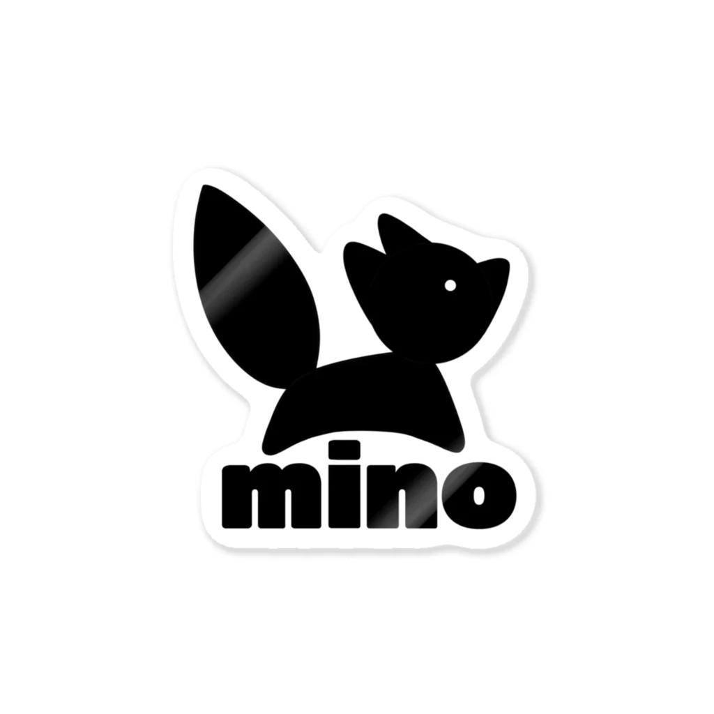 minoのminoロゴステッカー ステッカー