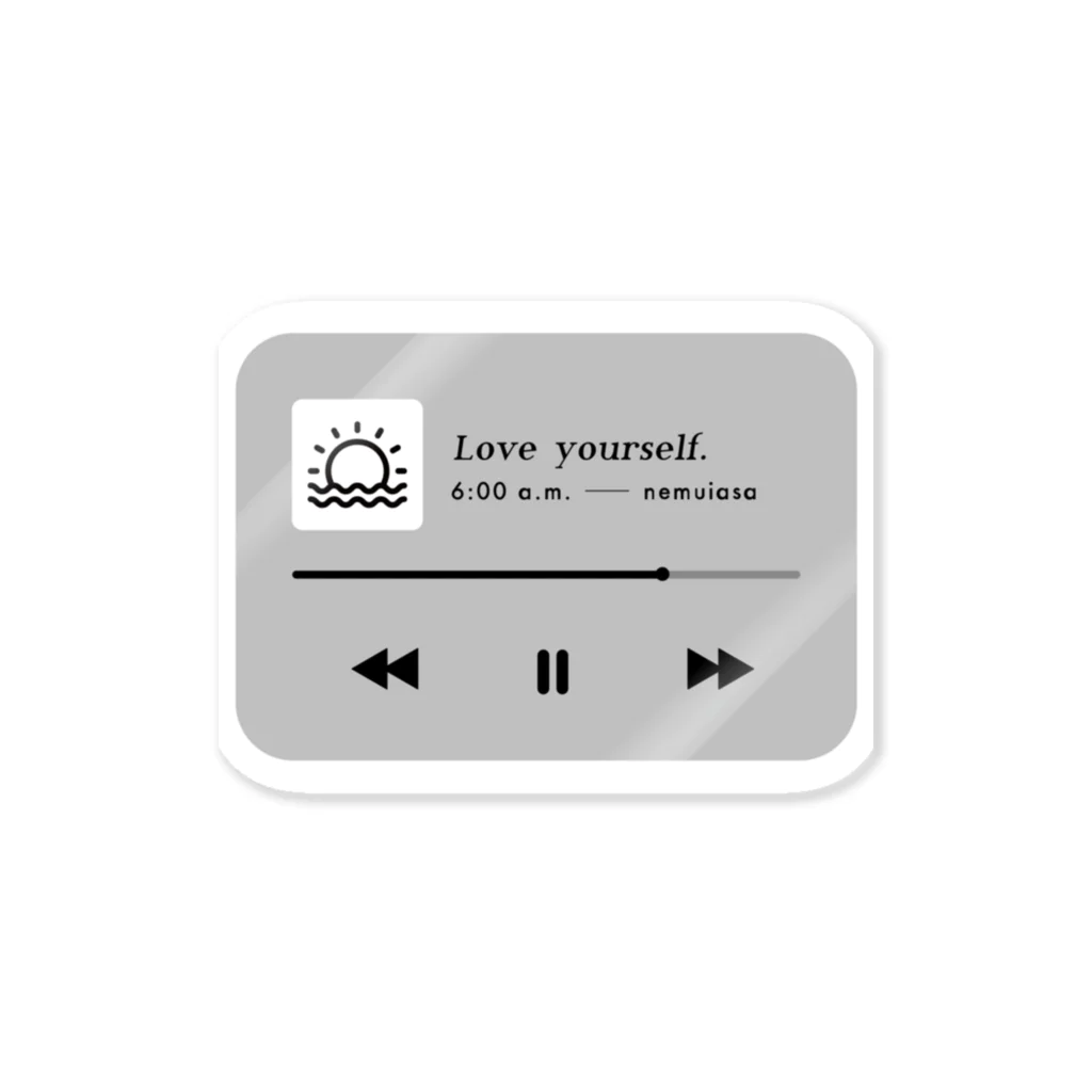 6:00 a.m.のlove yourself ステッカー