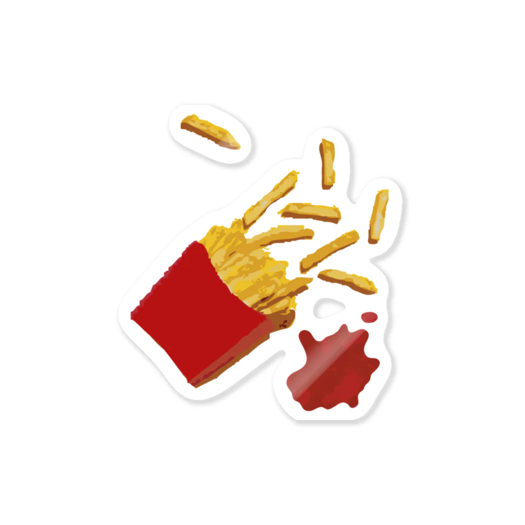 daddy-s_junkfoodsのfrench fries Sticker