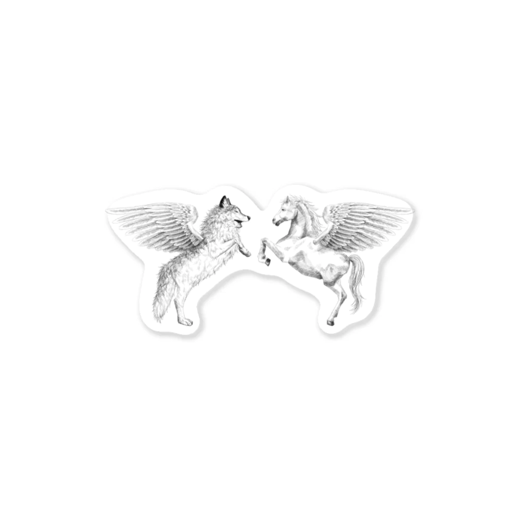 アデールのオオカミ×ペガサス　 Sticker