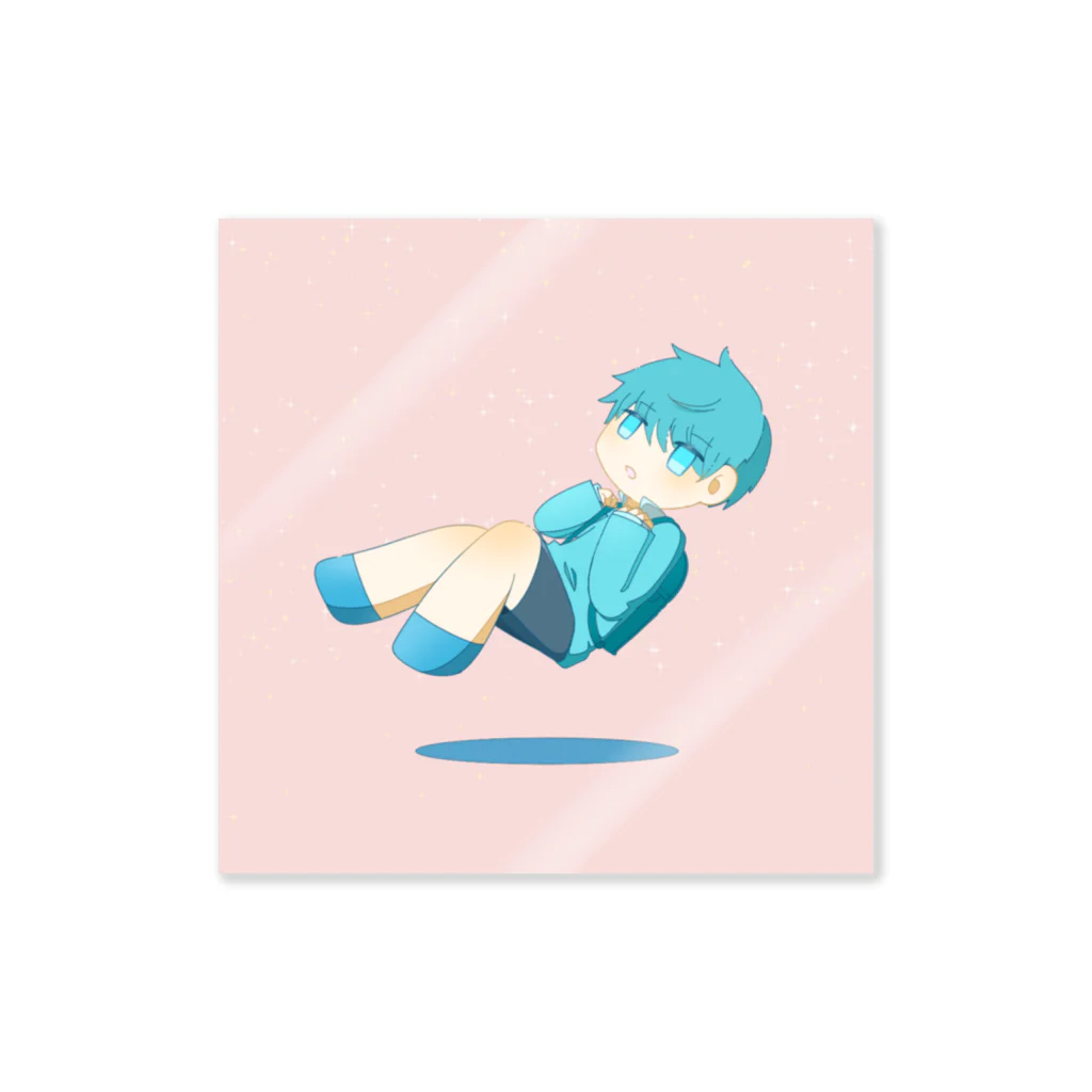 さんそのふわふわ男の子・ぴんく Sticker