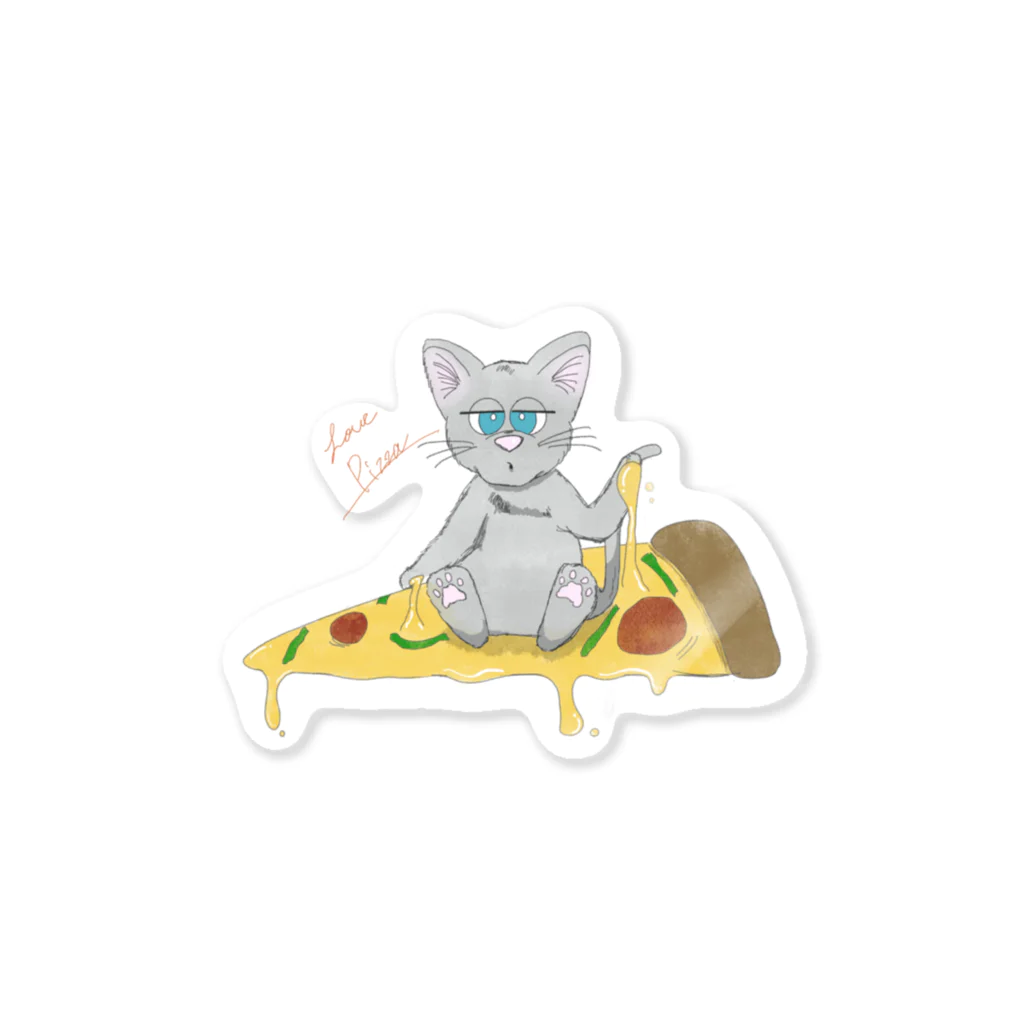 Fly to the futureのNoraco_pizza Sticker