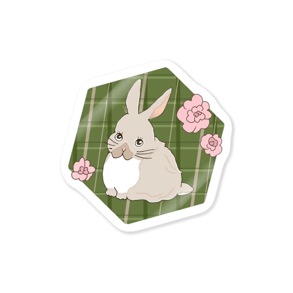 Hinanochin.shopのa rabbit ステッカー