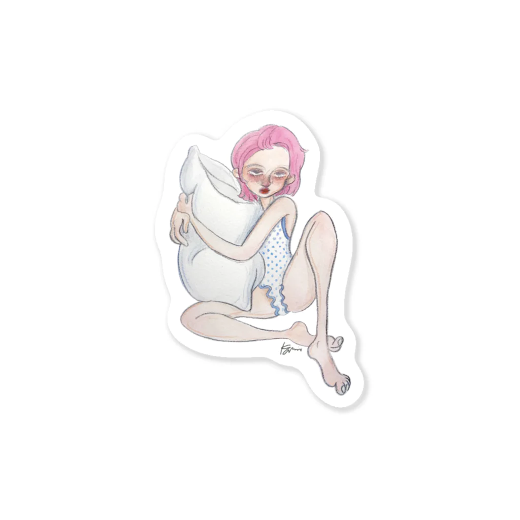 kumi_artworkのpillow Sticker