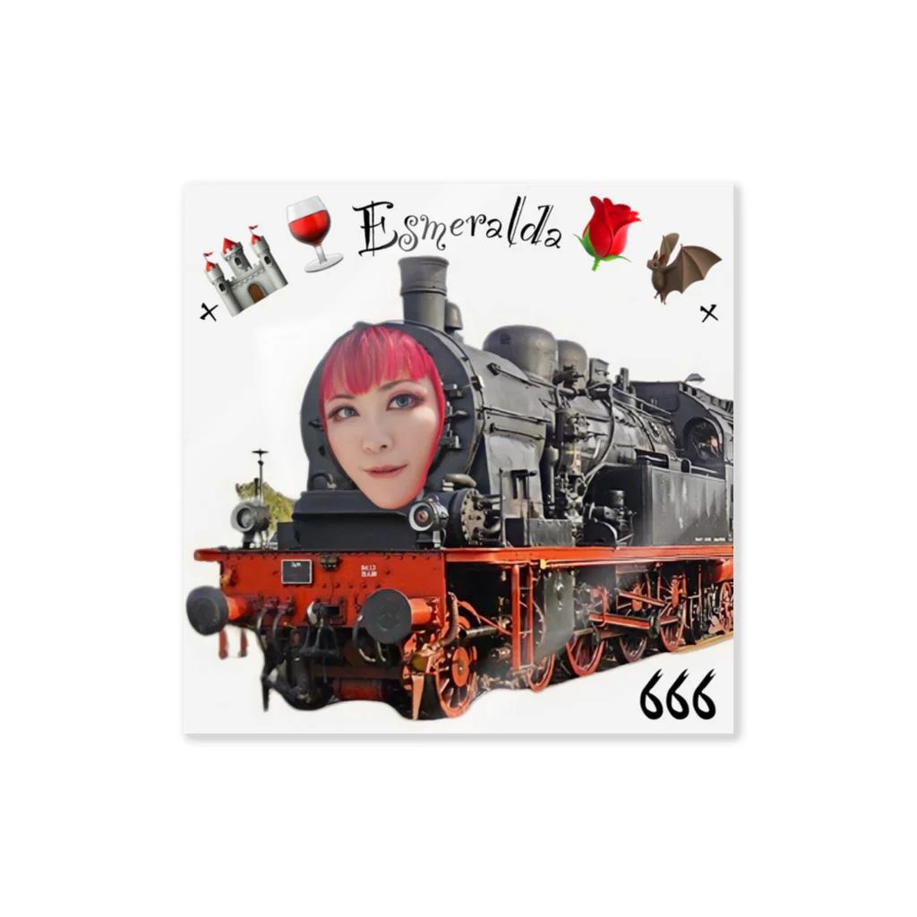 +🏰🍷Esmeralda🌹🦇+の+🏰🍷Esmeralda🌹🦇+666ステッカー ステッカー