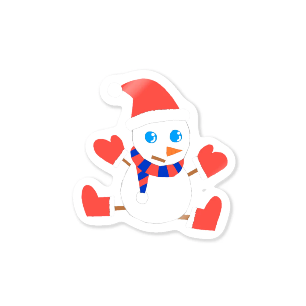 板絵師へしの雪だるまくん Sticker