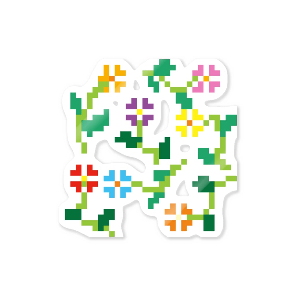 Lily bird（リリーバード）のドットな可愛いお花 Sticker