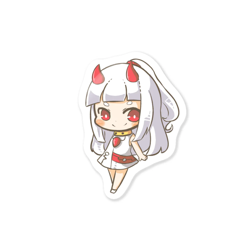 白鬼のハクラ@鬼仙の姫の白鬼ハクラ　グッズ Sticker