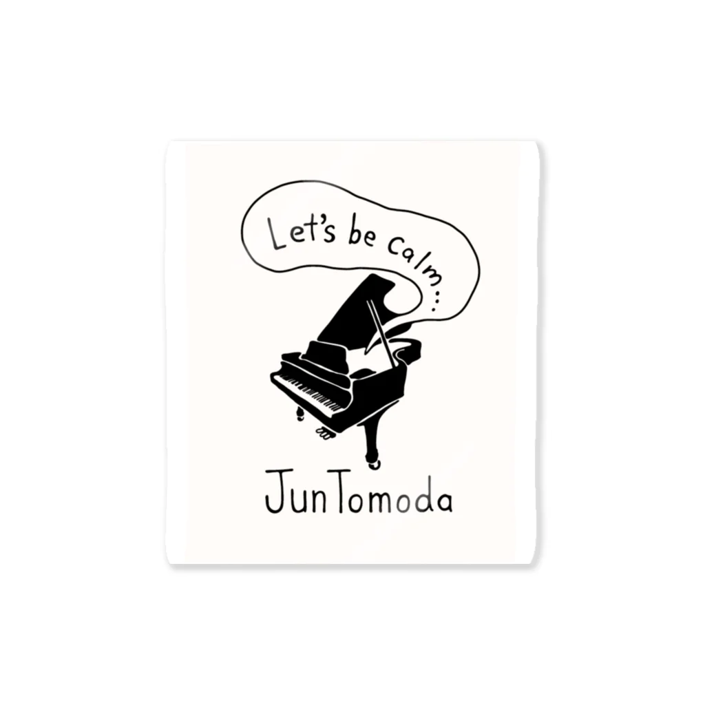 Let’s Be Calm…の友田ジュン🎹　designed by Akira Kudo Sticker